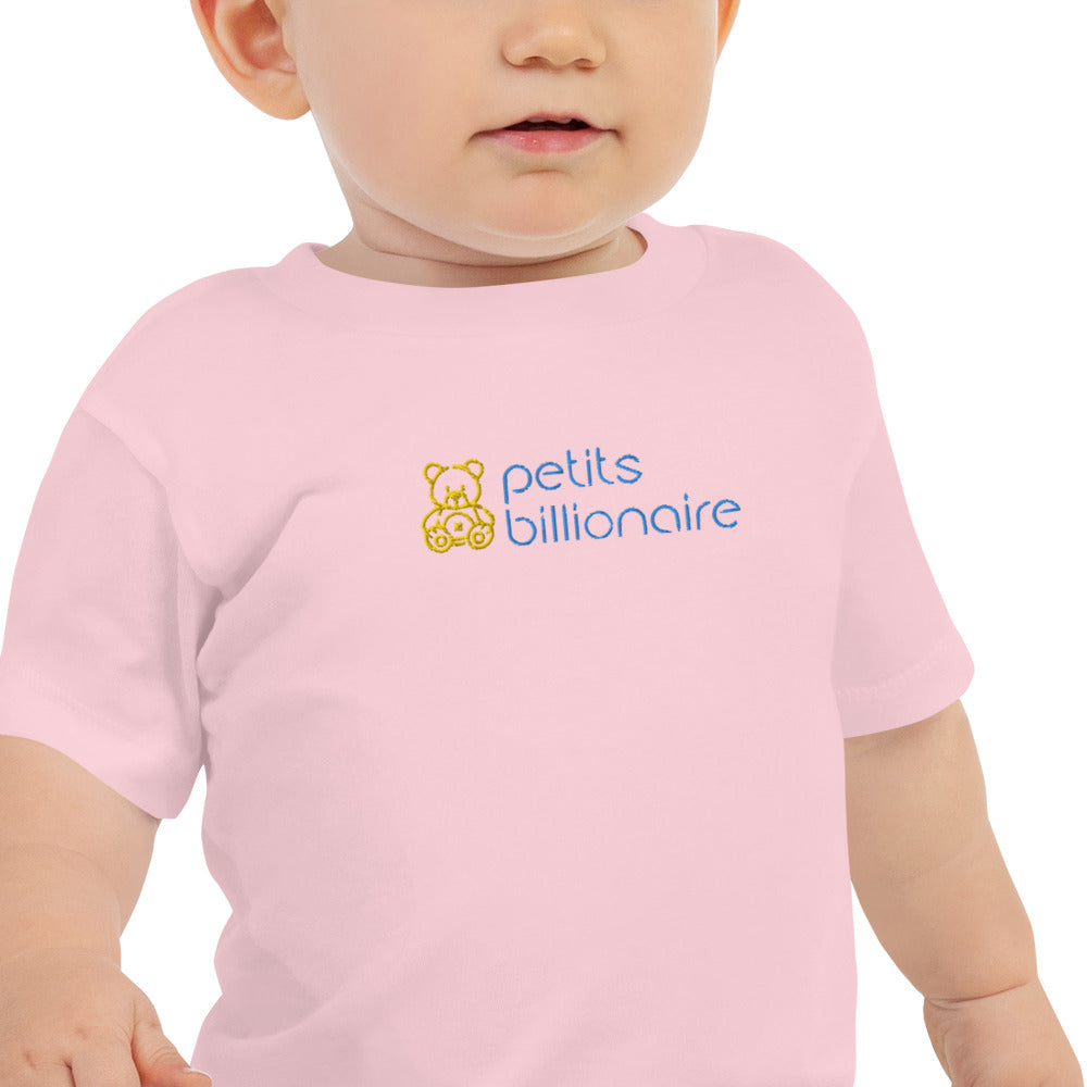 Embrodered Baby Jersey Short Sleeve Tee
