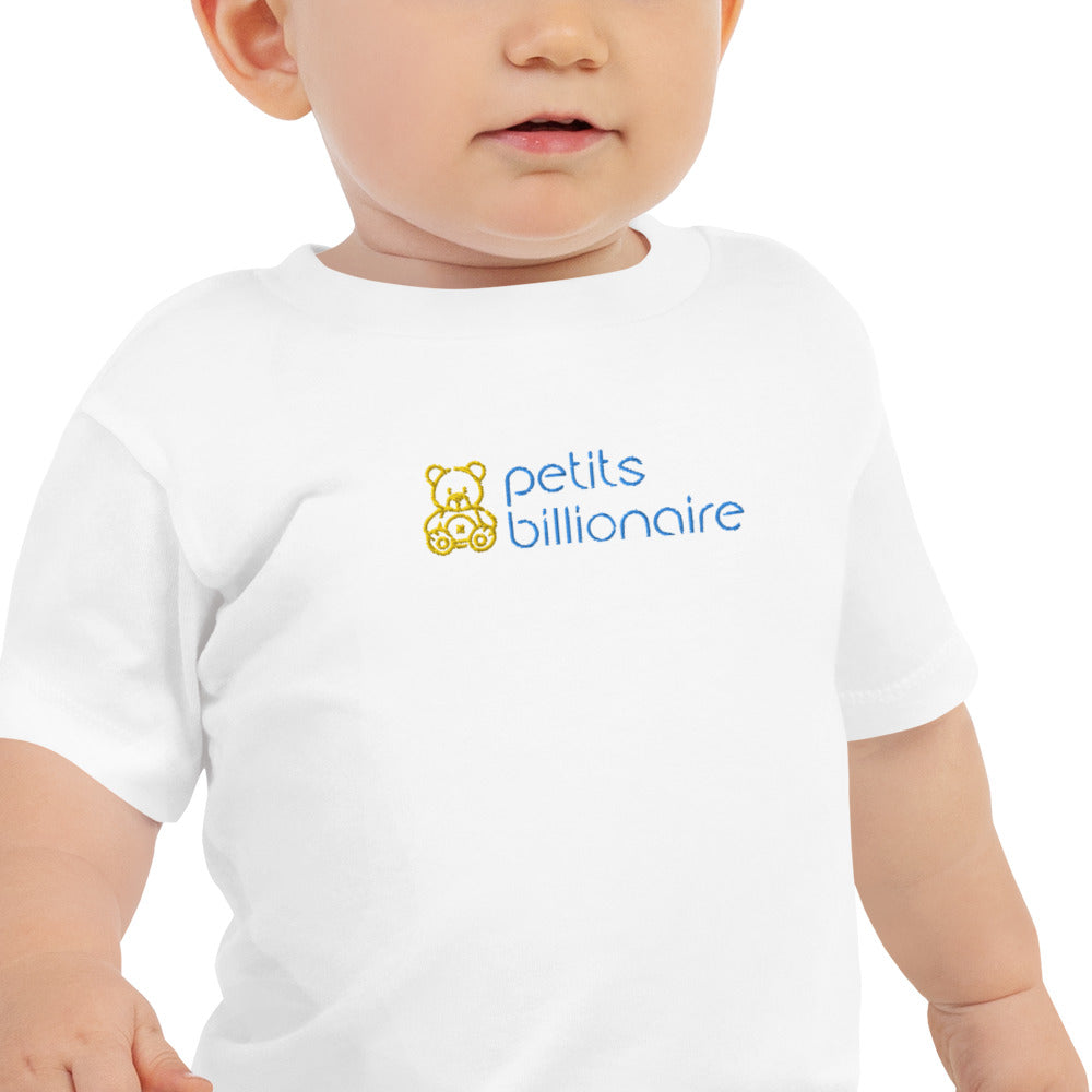 Embrodered Baby Jersey Short Sleeve Tee