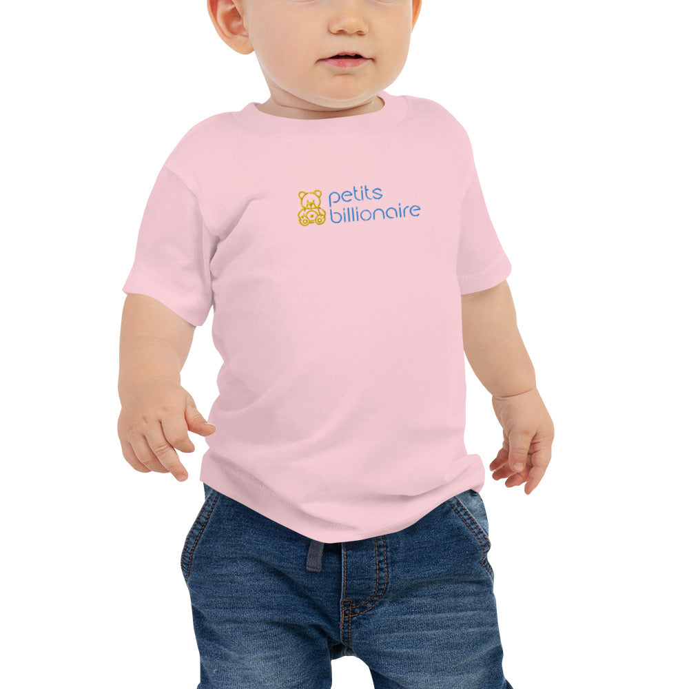 Embrodered Baby Jersey Short Sleeve Tee